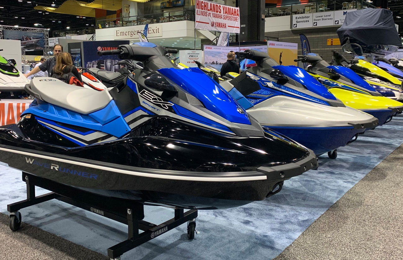 Chicago Boat Show jets sky