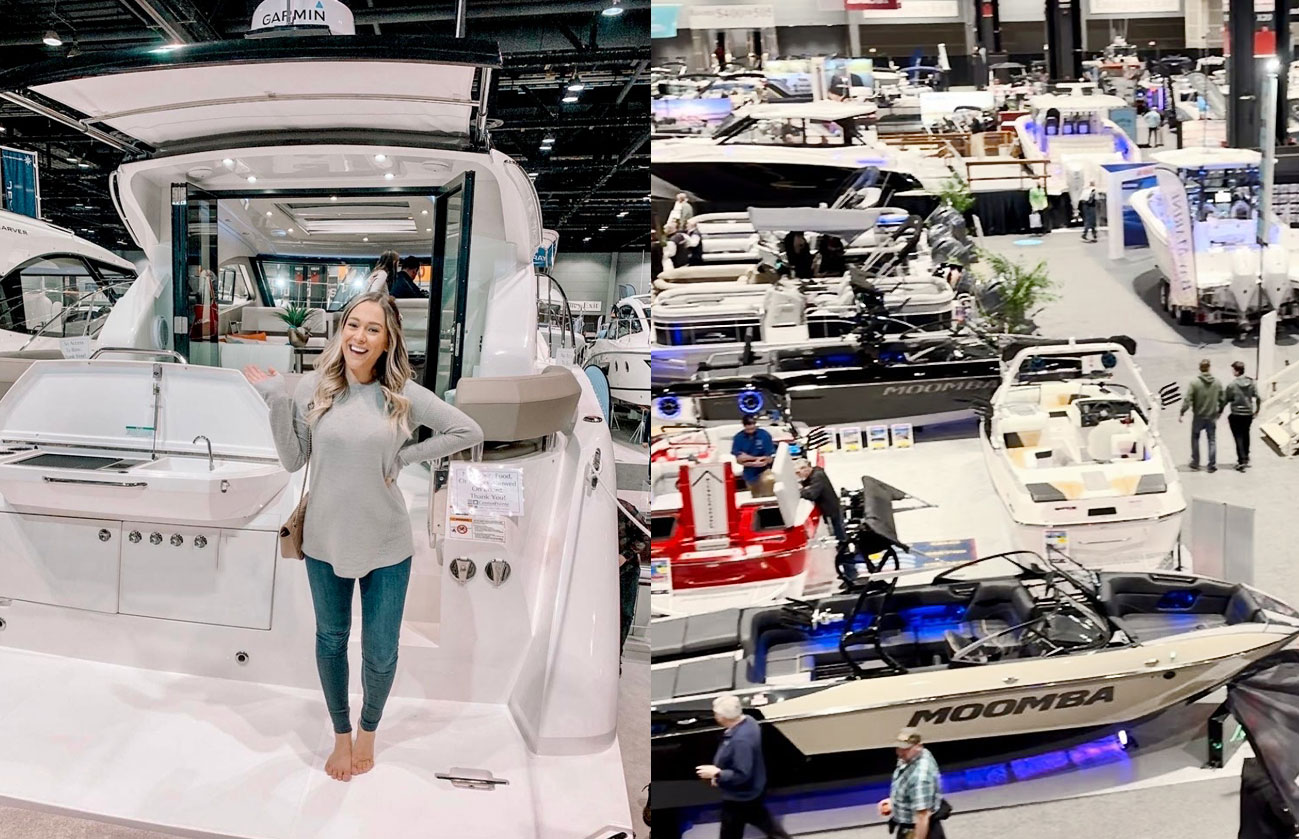 Chicago Boat Show lady